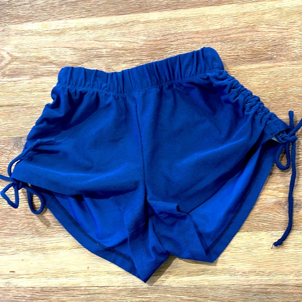 Five Dancewear navy tie side shorts